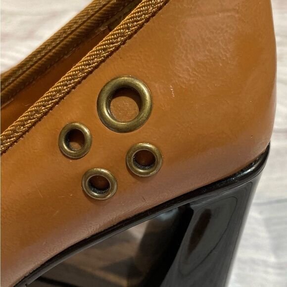 Mainframe Retro Women’s Chunky Heels 70s style 90s shoes size 6 Square Toe - Picture 8 of 14